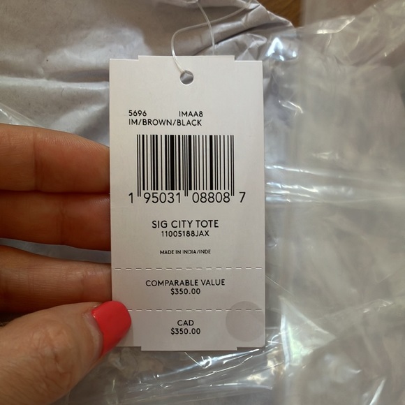 Coach shoulder Tote signature city brown and black 5696 - Picture 9 of 12